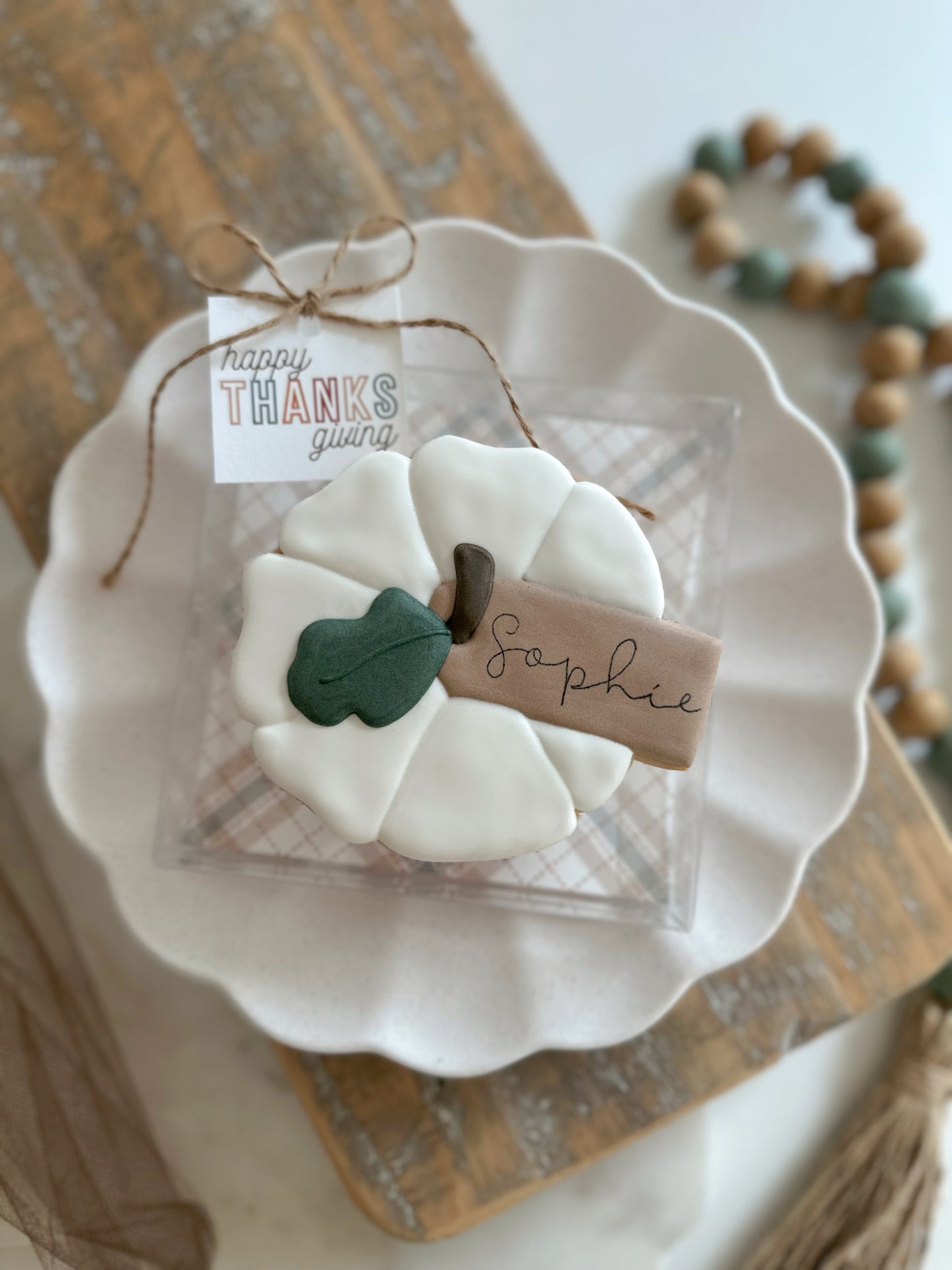 XL Pumpkin Name Card
