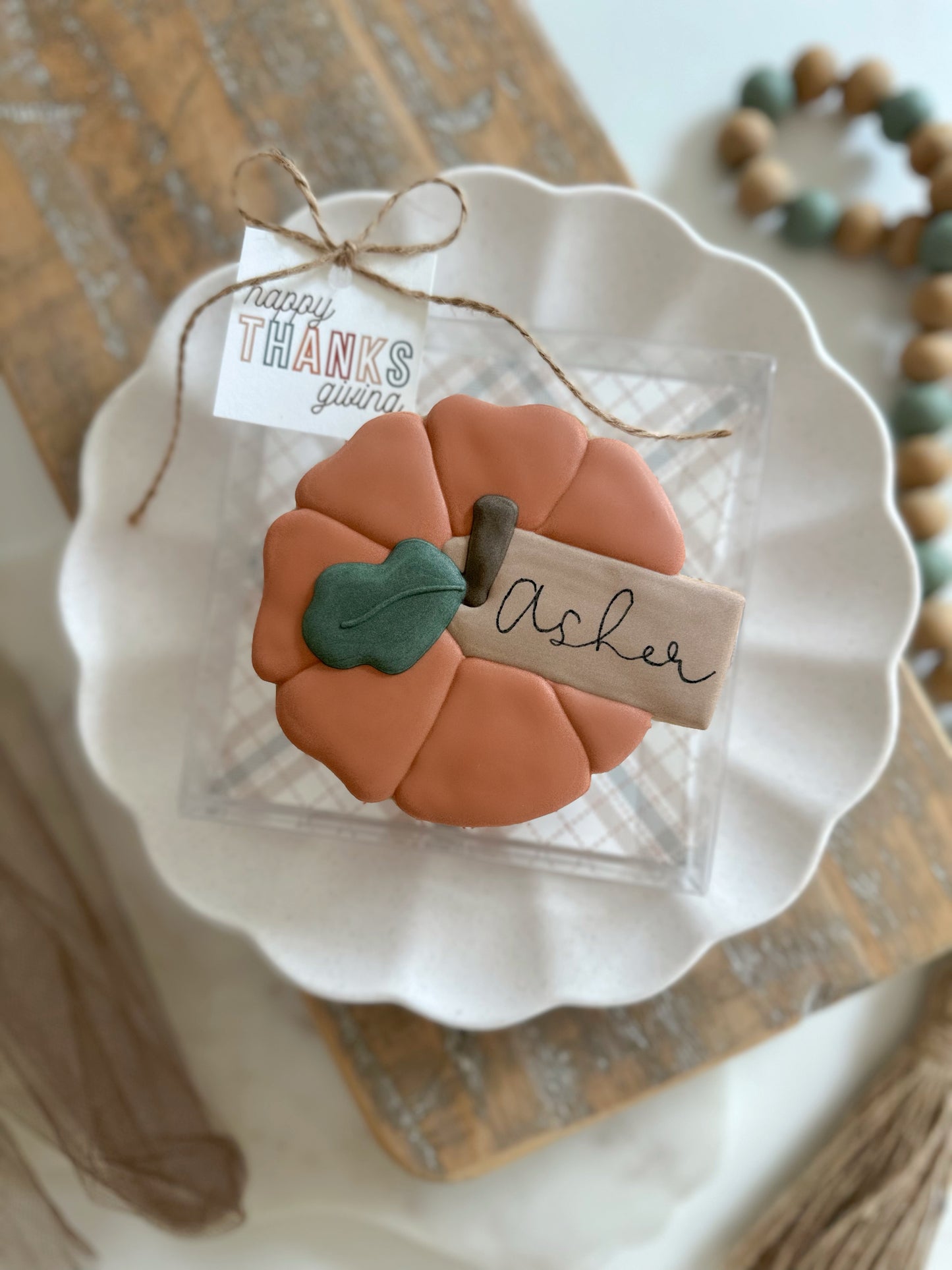 XL Pumpkin Name Card