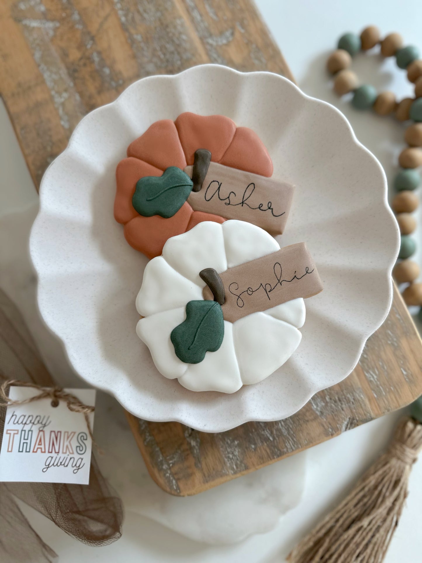 XL Pumpkin Name Card